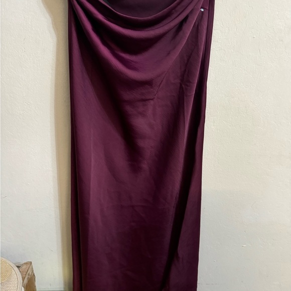 LOFT Petite Satin Strapless Midi Dress Size 6P - Picture 2 of 2